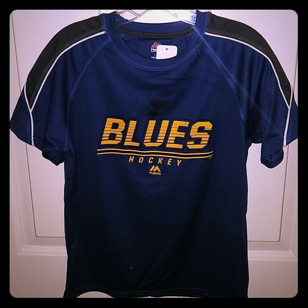 NHL St.Louis Blues Hockey boys T-shirt size Large